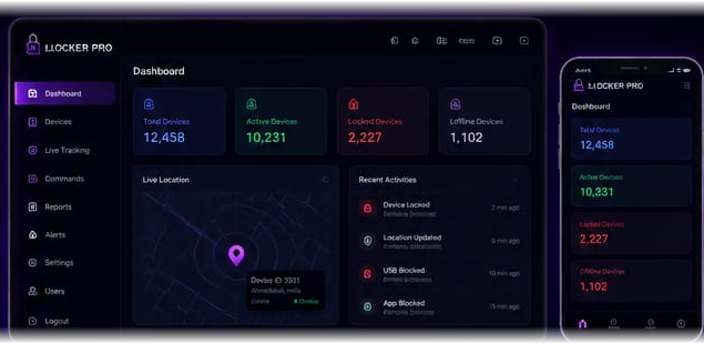 AI Locker Pro Dashboard and Mobile App